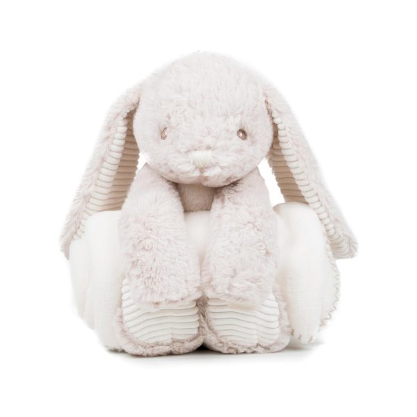 Konijn knuffel met deken - Creme - Afbeelding 2